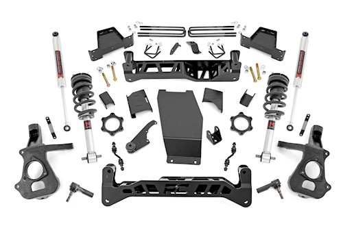 Rough Country 7 In Lift Kit Cast Steel M1 Struts/M1 Chevy/GMC 1500 14-18 22840 LARGE