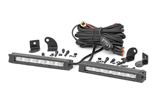 Rough Country 6in Cree LED Light Bars Chrome Series by Rough Country (Pair) LARGE