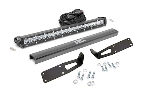 Rough Country LED Light Kit | Bumper Mount | 20" Black Single Row | Ram 2500/3500 (10-18) LARGE