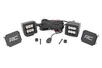 Rough Country 2in LED Cube Easy Mount Kit For Jeep Wrangler JL Gladiator JT MAIN