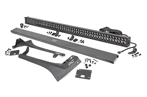 Rough Country 50" LED Light Bar Dual-Row Blk Series for Gladiator Wrangler JL LARGE