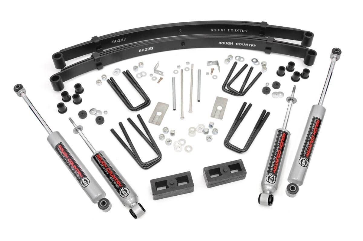 Fat Bob's Garage, Rough Country Part #700N3, Toyota 4WD Pickup 4" Suspension Lift Kit 1979-1983 MAIN