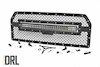 Rough Country for Ford Mesh Grille|30in Dual Row Black LED w/Amb RL 15-17 F-150 THUMBNAIL