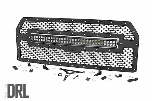 Rough Country for Ford Mesh Grille 30" Dual Row Blk Series LED Cool 15-17 F-150 LARGE