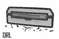 Rough Country for Ford Mesh Grille 30" Dual Row Blk Series LED Cool 15-17 F-150 MAIN