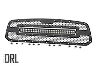 Rough Country Mesh Grille|30" Dual Row BLK LED White DRL 13-18 for RAM 1500 MAIN