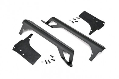 Fat Bob's Garage, Rough Country part #70503, Jeep TJ Upper Windshield Light Bar Mounts, Black MAIN