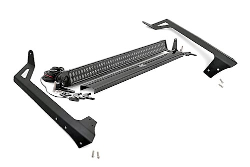 Rough Country for Jeep 50" Light Bar Kit w/50in BLK Ser LED Light 07-18 Wrangler LARGE