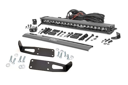 Rough Country Hidden Kit w/20" LED Light Bar|BLK DRL 03-18 for RAM 2500 LARGE