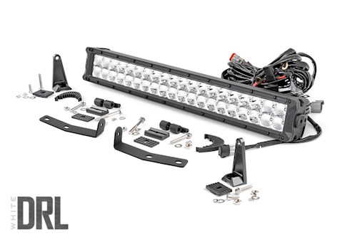 Rough Country For Nissan 20" LED Bumper Kit|Chrome w/White DRL 16-20 Titan XD LARGE