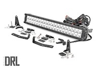 Rough Country For Nissan 20" LED Bumper Kit|Chrome w/White DRL 16-20 Titan XD MAIN