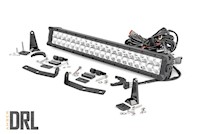 Rough Country For Nissan 20" LED Bumper Kit|Chrome w/Amber DRL 16-20 Titan XD MAIN