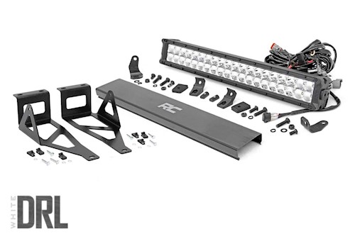 Rough Country for Ford 20in LED Bumper Kit|Chrome w/White DRL 05-07 F-250/350 LARGE