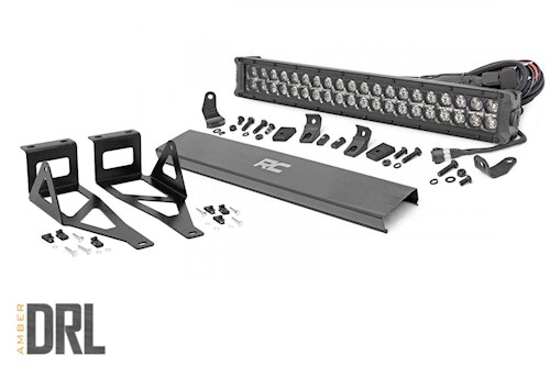 Rough Country for Ford 20in LED Bumper Kit|Black Series w/Amb RL 05-07 F-250/350 LARGE