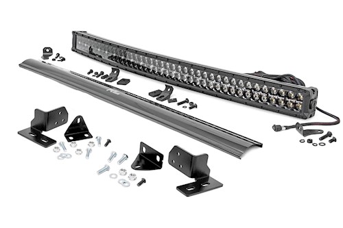 Rough Country for Ford 40" Curved LED Light Bar Kit|BLK Ser 11-16 F-250 Sup uty LARGE