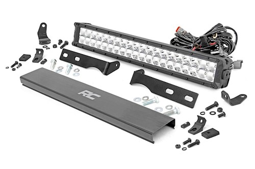 Rough Country 20" LED Bumper Kit Chrome Series Amb for 11-20 WK2 Grand Cherokee LARGE