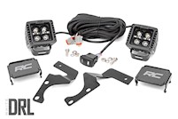 Rough Country For Toyota 2"LED Lwr Windshield Kit 14-20 4-Runner Blk-Series MAIN