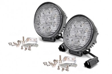 Fat Bob's Garage, Rough Country part #70804, 4" LED Round Lights MAIN