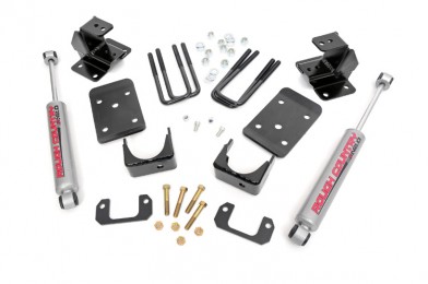 Fat Bob's Garage, Rough Country part #723.20, Chevrolet/GMC Silverado/Sierra 1500 2"/4" Lowering Kit 2WD 2014 MAIN