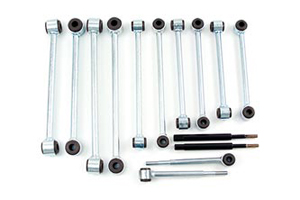 Fat Bob's Garage, BDS Part #124321, Jeep Wrangler JK Front Solid Sway Bar Links 5.5" -6.5" MAIN