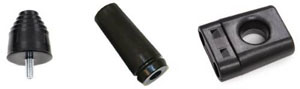 Fat Bob's Garage, BDS Part #170001, Pyramid Bumpstops (pair) BLUE MAIN