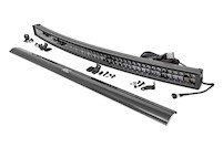 Rough Country 50" Curved Cree LED Light Bar Dual Row|Black Series w/White DRL MAIN