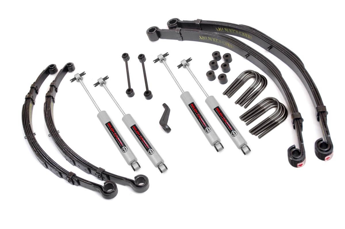 Rough Country 4in Suspension Lift Kit for Jeep CJ 67530 MAIN