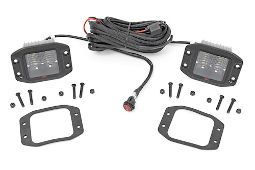 Rough Country Spectrum Series LED Light 2 Inch Flush Mount Pods 80803 LARGE