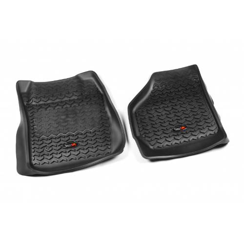 Fat Bob's Garage, Rugged Ridge, Part #82902.07, All Terrain Front Floor Liners Tread Lightly 99-07 D F250/F350 MAIN