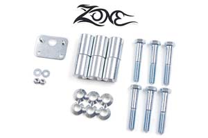 Fat Bob's Garage, Zone Offroad Part #J5008, Jeep Wrangler TJ Transfer Case Drop 1-5/8" (4" lift) 4WD 1997-2002 MAIN