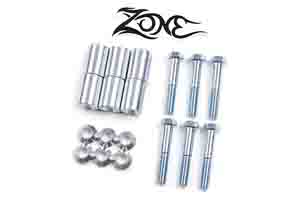 Fat Bob's Garage, Zone Offroad Part #J5003, Jeep Wrangler YJ Transfer Case Drop 1-5/8" (4" lift) 4WD 1987-1995 MAIN