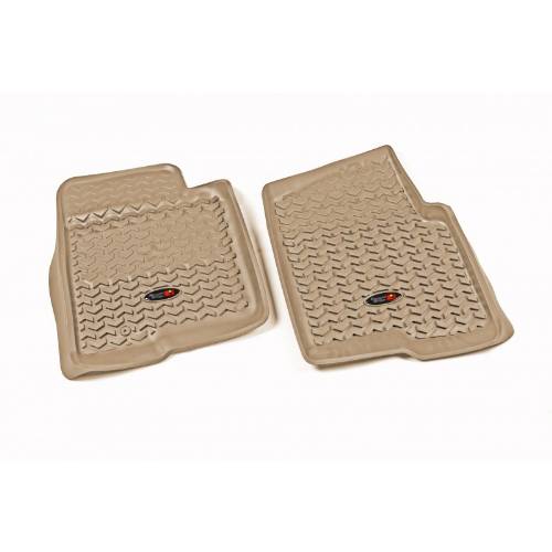 Fat Bob's Garage, Rugged Ridge, Part #83902.03, Front Floor Liners Tan Tread Lightly 09-12 D F150 Pickup MAIN