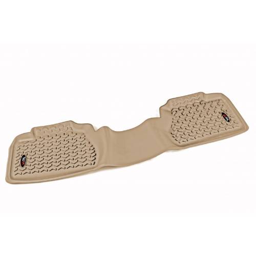 Fat Bob's Garage, Rugged Ridge, Part #83951.11, Rear Tan Floor Liner 07-13 Chevy Silverado Gmt900 Ex Cab W/Tl Logo MAIN