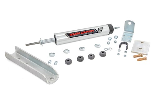Rough Country V2 Steering Stabilizer for Ford Bronco II 2WD/4WD 1984-1990 LARGE