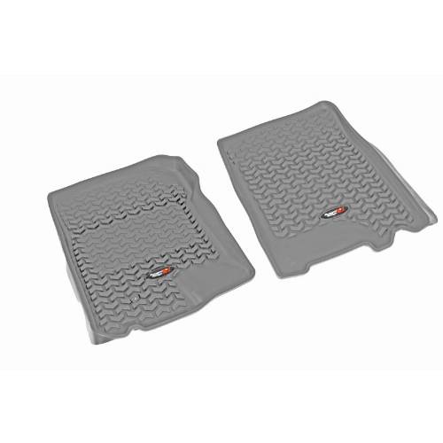 Fat Bob's Garage, Rugged Ridge, Part #84902.05, Front Gray Floor Liner Set 01-03 D F150 S Cab MAIN