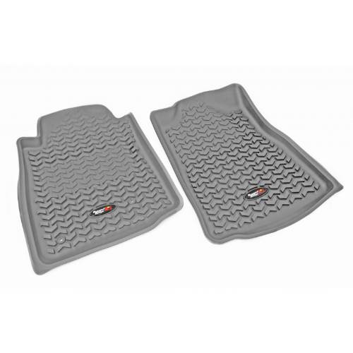Fat Bob's Garage, Rugged Ridge, Part #84904.20, F Gray Floor Liner Pr 07-11 Toyota Tundra W/Tl Logo MAIN