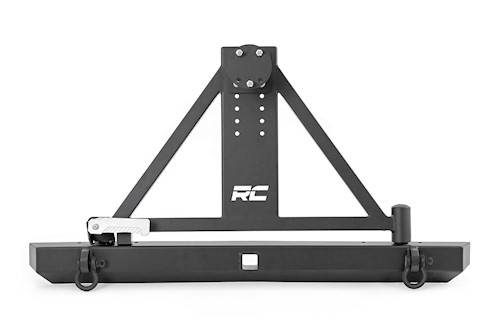 Rough Country for Jeep Classic Rear Bumper w/Tire Carrier 87-06 Wrangler YJ/TJ LARGE