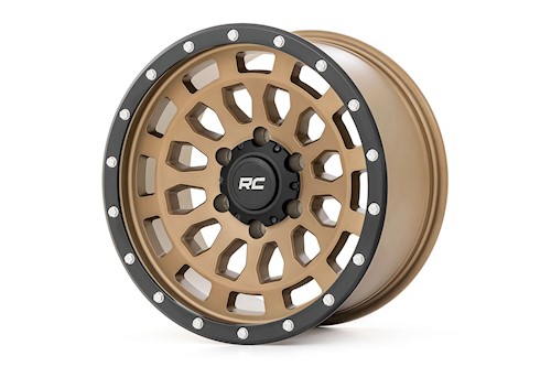 Rough Country 87 Series Wheel Simulated Beadlock Bronze/Black 17x8.5 6x5.5 +0mm LARGE