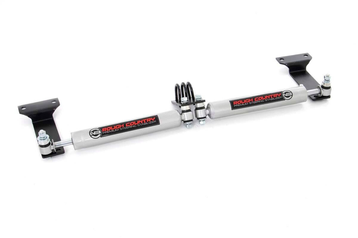 Fat Bob's Garage, Rough Country Part #87490.2, Ford F250/F350 Super Duty Dual Steering Stabilizer 1999-2004 MAIN