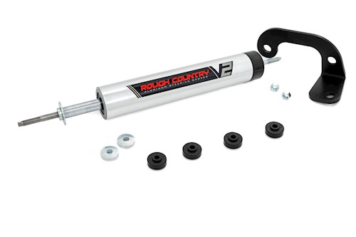 Rough Country V2 Steering Stabilizer 8-lug Chevy C2500/K2500 C3500/K3500 88-00 LARGE