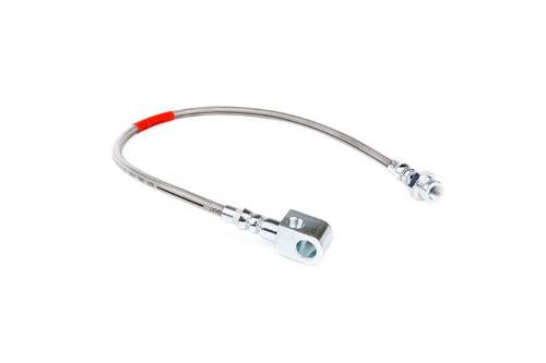 Fat Bob's Garage, Rough Country Part #89330S, Ford F150/Bronco Stock Replacement Rear Stainless Steel Brake Line 4WD 198 LARGE