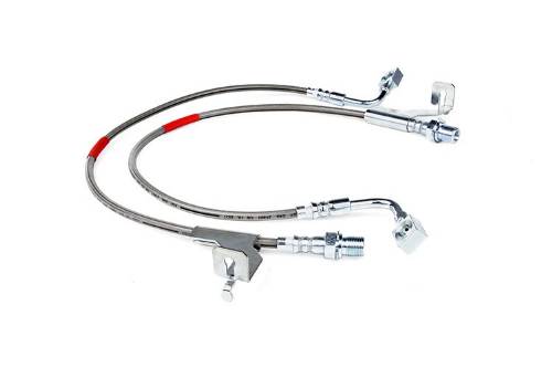 Fat Bob's Garage, Rough Country part #89360S, Chevrolet/GMC Front Stainless Steel Brake Lines 1987-1991 LARGE
