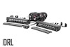 Rough Country 8" Cree LED Light Bar-Single Row, Pair Black Series Cool White DRL THUMBNAIL