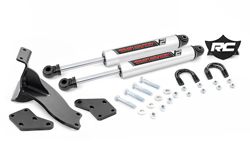 Rough Country V2 Dual Steering Stabilizer for RAM 2500 14-21/3500 13-21 Pickup LARGE