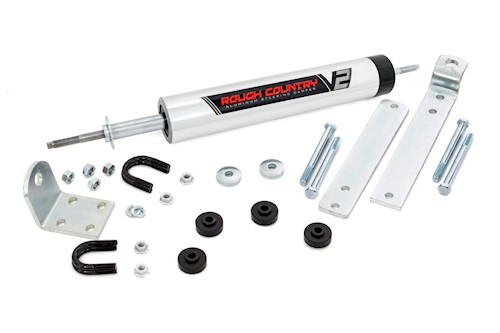 Rough Country V2 Steering Stabilizer for Ford Explorer 91-94/Ranger 91-97 2WD4WD LARGE