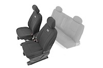 Rough Country GM Neoprene Front Seat Covers | Black [14-18 1500] 91024 MAIN