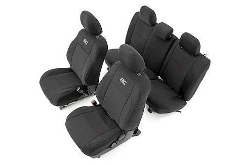 Rough Country For Toyota Neoprene Front & Rear Seat Covers (16-20 Tacoma) 91031 LARGE