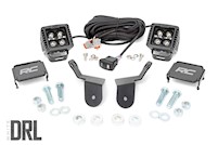 Rough Country Dual LED Cube Kit|2in Black Series w/White DRL for 16-20 Pioneer MAIN