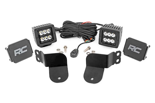 Rough Country For Polaris Dual LED Cube Kit - Black Series 16-22 General 93022 LARGE