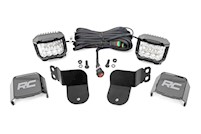Rough Country Polaris Dual LED Cube Kit-BLK 3" Osfor Ram Wide LED 16-20 General MAIN
